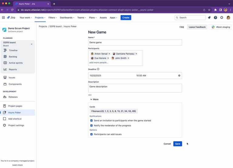 Async Poker for Jira Async Poker for Jira